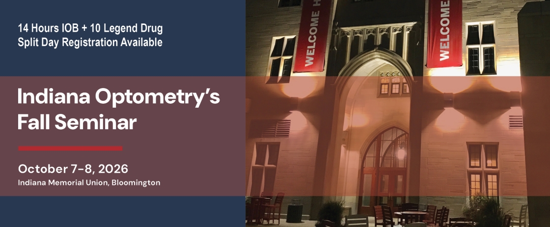 Join us in October, the perfect time to visit the campus of Indiana University for two days of continuing education and networking.